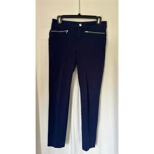 LAUREN RALPH LAUREN Navy Blue Cropped Capri Pants Casual Solid Skinny Womens 6